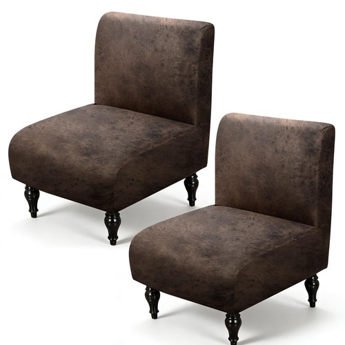 Armless accent chair cover - chair,