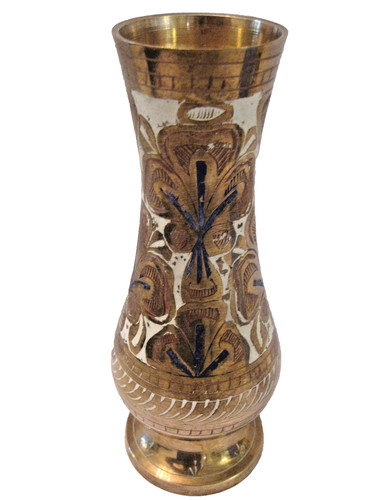 Vintage indian brass - , vase