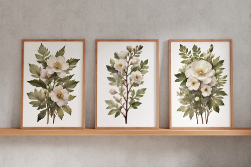 Botanical watercolor print - botanical,