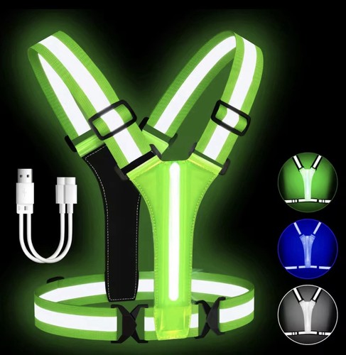 Led reflective vest running - led,