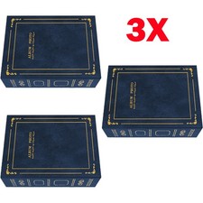 3Pcs Blue Traditional 6"X4"