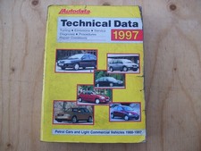Autodata Technical Data Manual 1988-97  Useable Condition