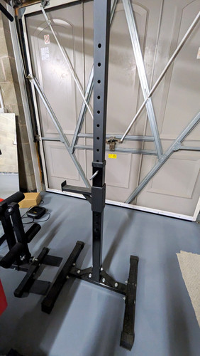 Adjustable steel squat rack - 2x,