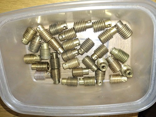 Brass meccano worm gear - #32,