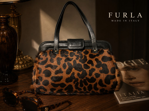 Vintage furla leopard print - vintage,