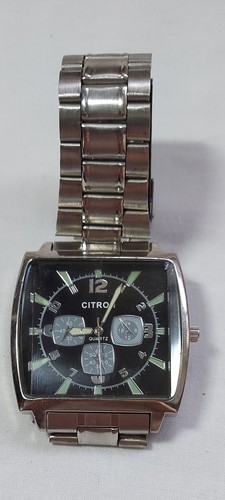 Citron mens quartz watch - watch, black