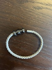 Montblanc grey braided - grey, leather