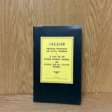 Jaguar Operating,,Maintenance and Service Handbook 3 1/2 Litre XK 120 (reprint)