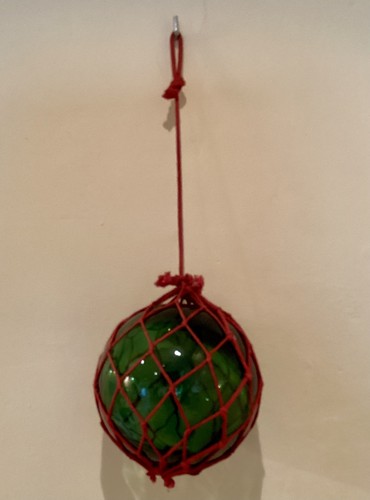 Vintage hand blown green glass - vintage,