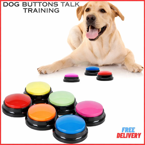 Recordable dog talking buttons - recordable,