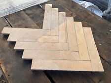 Reclaimed beech parquet flooring