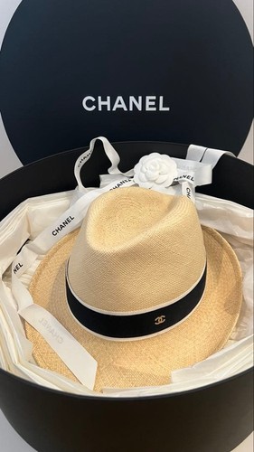 Chanel logo ribbon panama - chanel,