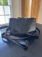 ANYA HINDMARCH Ebury Soft Large bag In Black With Mushroom And Black Strap