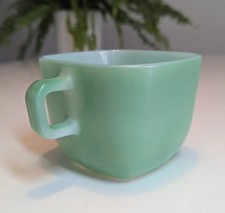 Vintage Arcopal 'OPALE' Green Soup Cup Made In France 1960's. RARE & VGC! 