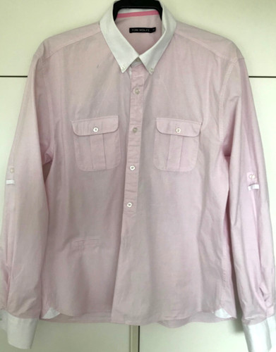 Men tom wolfe shirt pink - wolfe,