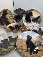 Royal Doulton Limited Edition Labrador Plates - Set Of  7 (revive)