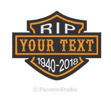 Custom Embroidered RIP R.I.P