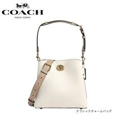 Coach Bag C3766 Willow Bucket Bag Shoulder Bag Leather Colorblock Ladies Rare