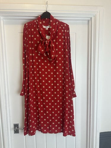 Bennett evia red - silk, polka
