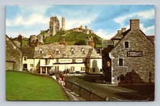 Corfe Castle Ruins Overlooking