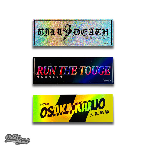 Triple threat slap sticker - slap,