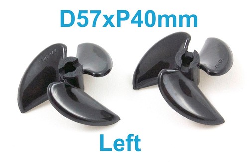Pcs d57mmxp40mm blades rc - 3-blades,