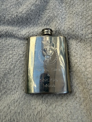 Pewter hip flask - pewter,