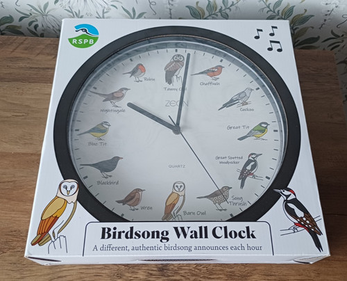 Zeon rspb birdsong wall - zeon, clock