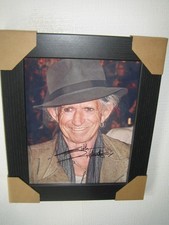 Keith Richards signed framed
