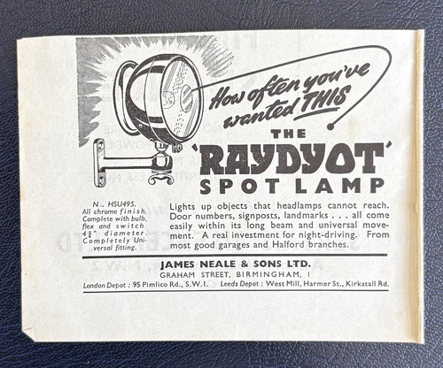 Car advert c1955 - car,