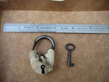 Vintage tumbler brass  padlock