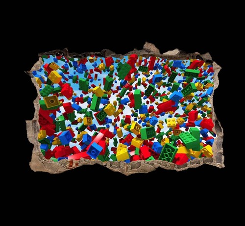 Lego brick therapy - lego, wall