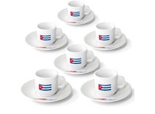 Cuban Flag Espresso Cup Set -