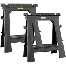 Stanley folding saw horse - saw, twin