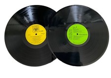 2  Retro Music Vinyl Record Placemats, Hand Crafted From Original 12” Records