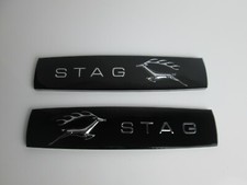 Triumph Stag Mk2 Rear Wing Badge Insert - New (Pair) - 71801119