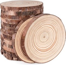 Natural Wood Slices 15Pcs