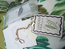 BNWT Radley Book Street Garden Pea seeds Luggage tag fob label 31cm K6023109