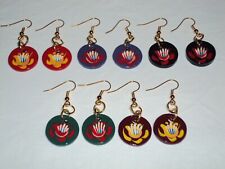 18mm Wooden Circle Earrings