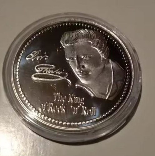 Elvis presley silver coin - silver,