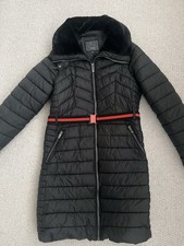 Steve Madden Black Padded Coat Size L UK 16 VGC