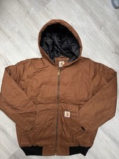 Carhartt Men's Reworked Jacket Brown Detroit Size L