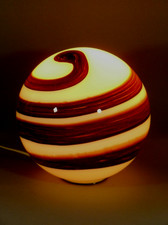 ZEBRA SWIRL GLOBE GLASS TABLE