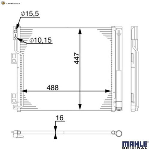 Condenser air conditioning - condenser,
