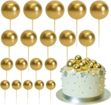 20Pcs Balls Cake Topper