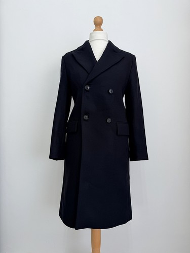 Cos black wool double - black, 75%