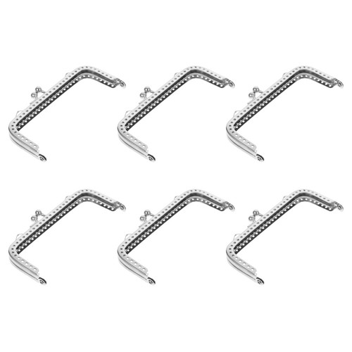 6pcs silver metal purse clasp - 6pcs,