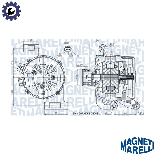 Alternator 063731575010 for - alternator,