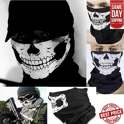Skeleton skull snood biker - snood,