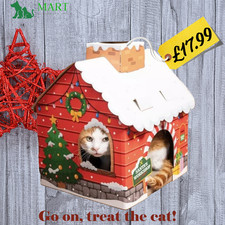 Christmas Santa's Grotto Cat Playhouse Den - Sale For Our Animal Charity